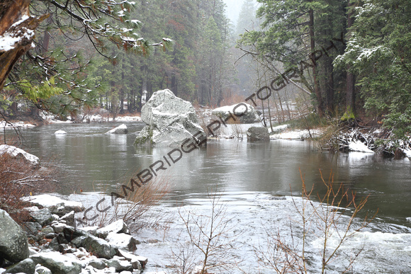 Merced River after a snow